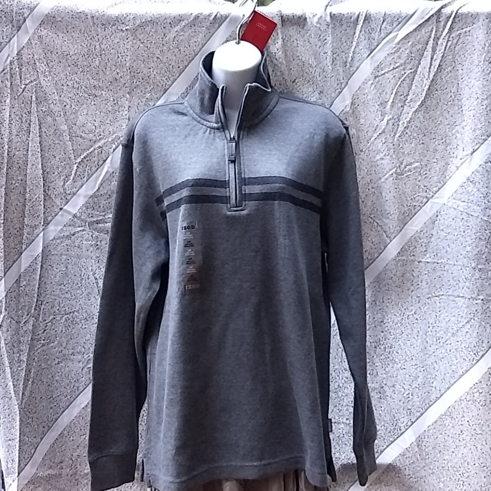 Grey 3/4 zip sweater